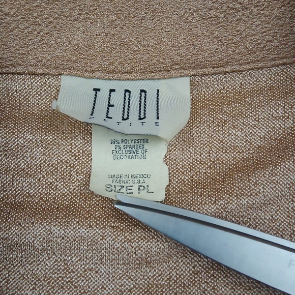 Teddi Vintage Petite Animal Print Zip Up Jacket - Picture 3 of 8